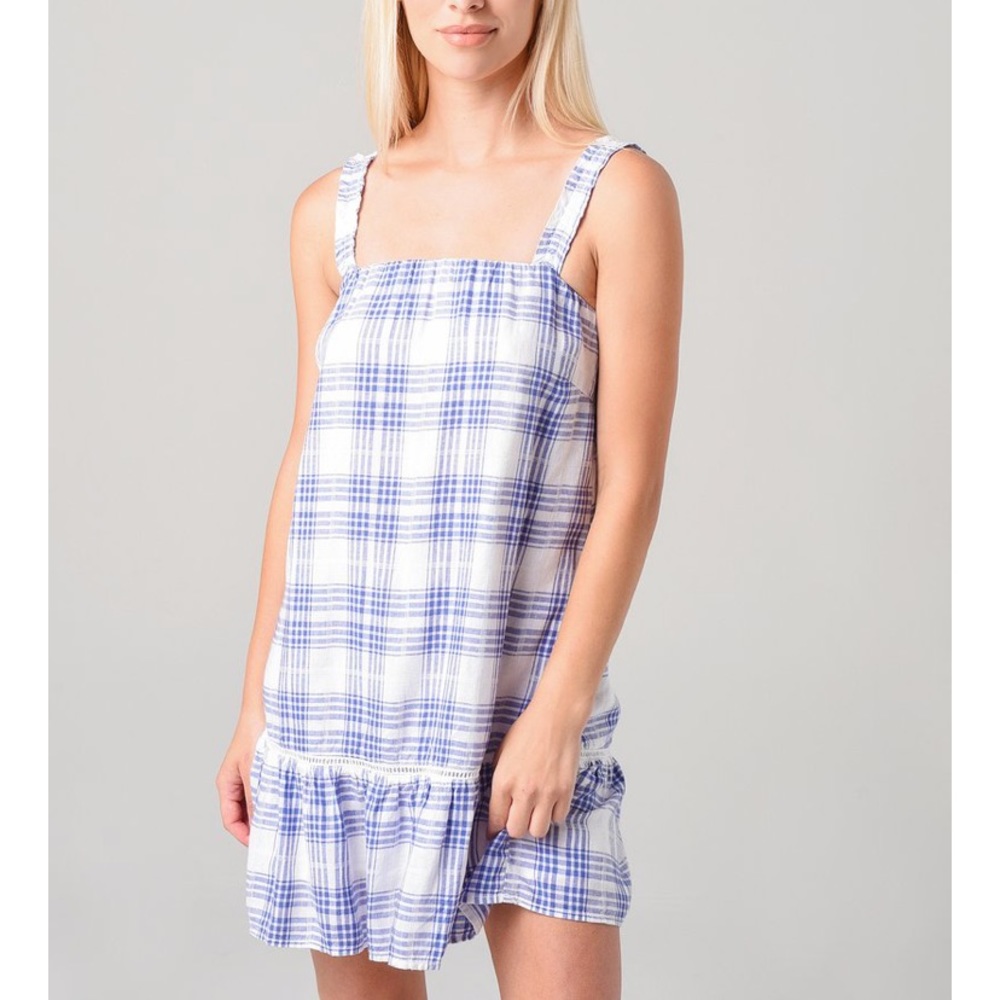Bella dahl Ruffle strap dress stretchy NWT